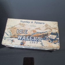 BOITE HUNTLEY AND PALMERS Ice Wafers Vintage Publicitaire Box