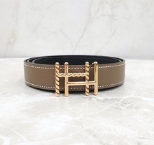 Hermes Ceinture réversible H AU CARRE TWIST 70 139290874