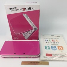 【Très bon】Console Nintendo New 3DS LL XL rose x blanche + boîte version japon...