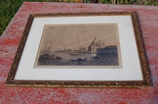 ANCIEN CADRE BOIS ET PLATRE - SANTA MARIA DELLA SALUTE - reproduction ---//rac//