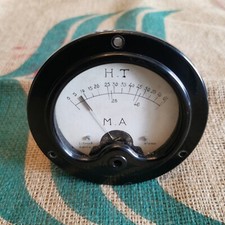 Ancien Ampèremètre Voltmètre Compteur H. T. M. A. Diamètre 11cm