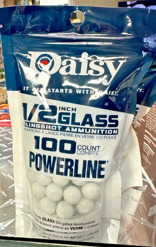 Daisy white glass sling - glass, sling-shot