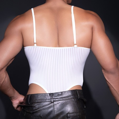 Body homme dentelle sans