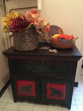 Buffet bas ancien de style ethnique Longueur 87 largeur 50 hauteur 80 