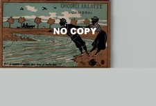 Lot de 6 Chromos dorées Chicorée ARLATTE - Scènes humoristiques