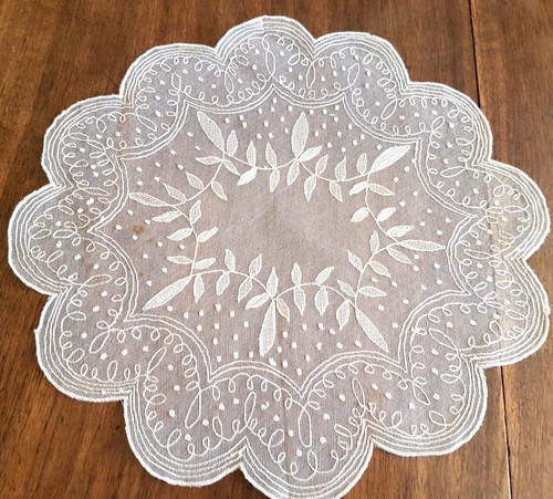 Napperon ancien tulle - ancien,