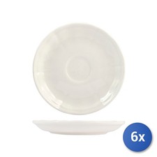 6X Soucoupes New Bone China X