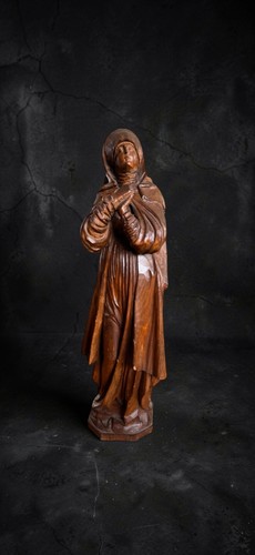 Statuette bois la vierge - en,