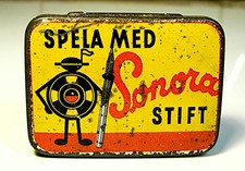 Rare Boîte Tôle Aiguille