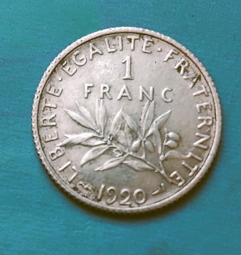 Monnaie franc semeuse 1920 - monnaie,