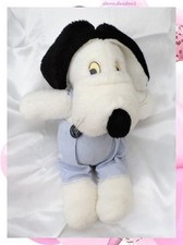 Doudou Peluche Chien Blanc Et