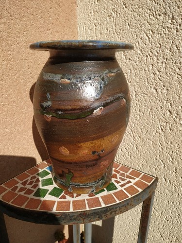 Vase grès sel - grès, au