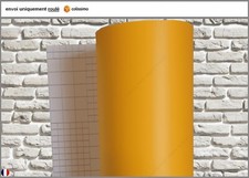 vinyle mat jaune orangé thermoformable wrap adhésif covering PRO 300cm x 152cm