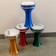 Derbouka Turque en aluminium zébré 36x22cm. Coloris: Ve