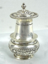🇫🇷 ANCIENNE SAUPOUDREUSE SALIERE ARGENT MASSIF STERLING SILVER