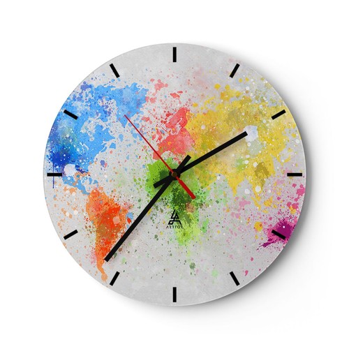 Horloge murale verre - horloge,