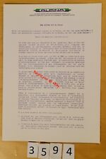 ALPINA B10 BI-TURBO Infos presse Fr 6 pages 1989? BMW 535i Tuning
