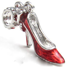 Bijou femme fin escarpin charm  red rouge shoe breloque bracelet