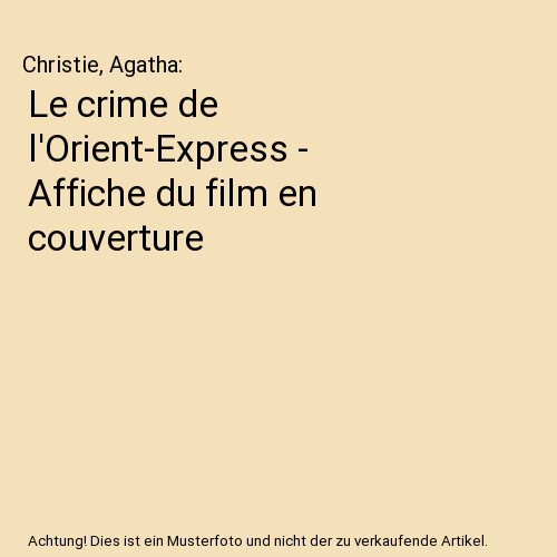 Crime orient express - le,