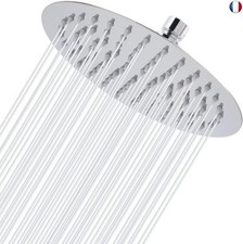 Pomme de Douche au Plafond de 20cm, Markcco Pommeau de Douche Rond à Haute 