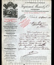 PARIS (XV°) USINE de MONTE-CHARGE , PERSIENNES "JAQUEMET & MESNET" en 1914