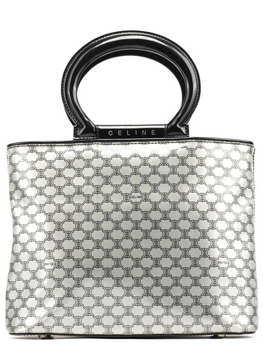 Silver macadam tote bag - silver,