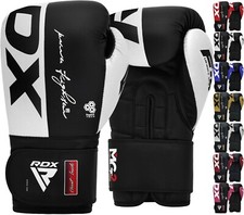 RDX Gants de Boxe Maya Hide Cuir Gants D'entraînement pour Kickboxing Muay Thaï