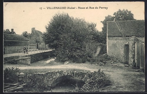Cpa villenauxe noxe rue - cpa, du