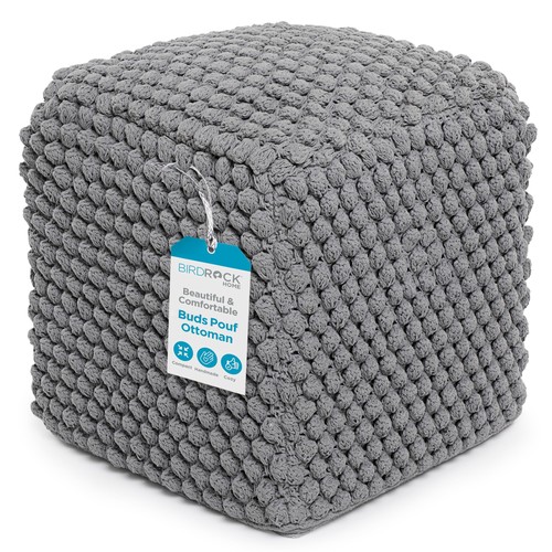 Birdrock home square pouf - home,