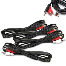 4X 10FT 3.5MM AUX AUXILIARY