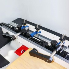 Guide à rouleaux de presse à bois réglable, 2 pièces, en alliage