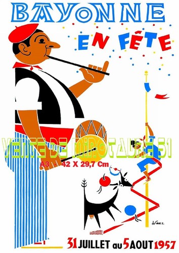 Bayonne les fêtes de 1957 - -,