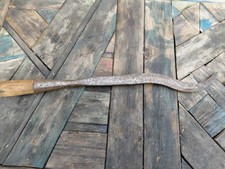 Outil ancien. Très grande bédane col de cygne.