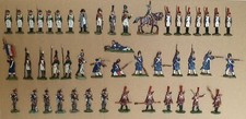 47 FIGURINES zinnfiguren plats d'étain 1er empire napoléon état major grenadiers