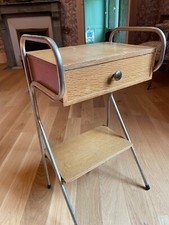 Table de nuit/chevet ou d’appoint vintage 1960 scandinave/indus Jacques Hitier