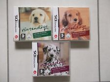 3 jeux Nintendo DS complets NINTENDOGS LABRADOR + TECKEL (DACHSHUND) + DALMATIEN