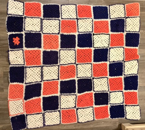 Handmade crocheted afghan - handmade,