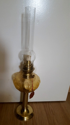 Lampe pétrole laiton - lampe,