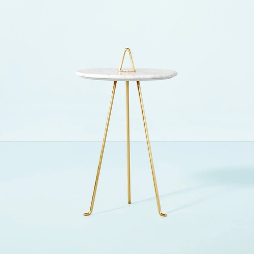 Marble top accent table - marble,