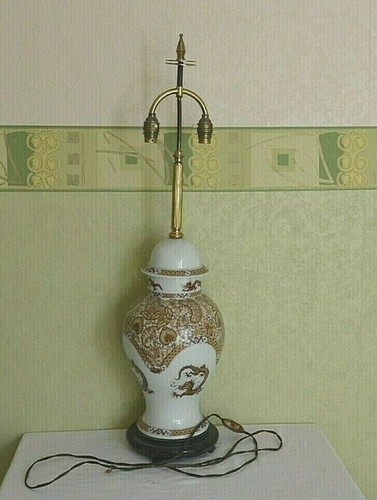 Grande lampe porcelaine - lampe,