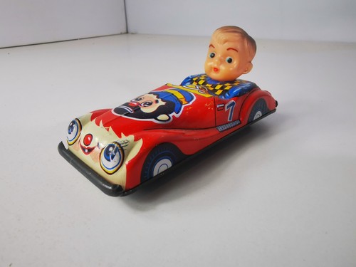 Tin toy japan 1960s clown - tin,