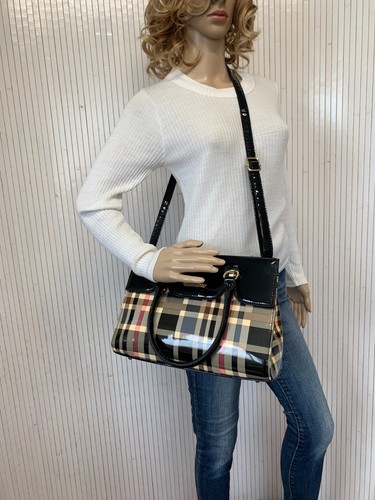Sac tartan beige - , verni