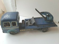 Gros camion dépanneuse CR Charles Rossignol jouet ancien en tôle