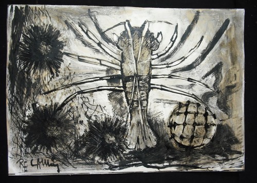 Dessin original langouste - , à