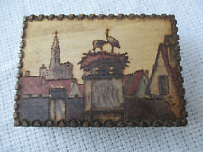 Boite Coffret en bois . Pyrogravure  de MEAL