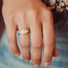 Bague de fiançailles en or