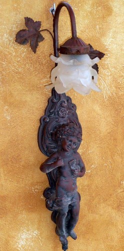 Figurine putten bronze fer - putten,