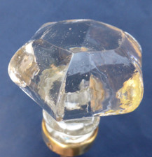 Poignée verre cristal bague