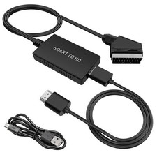 Adaptateur Prise Peritel vers HDMI avec Câble HDMI et Péritel et Câble USB Co...