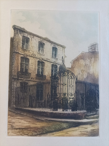 Lithographie gravure eau forte